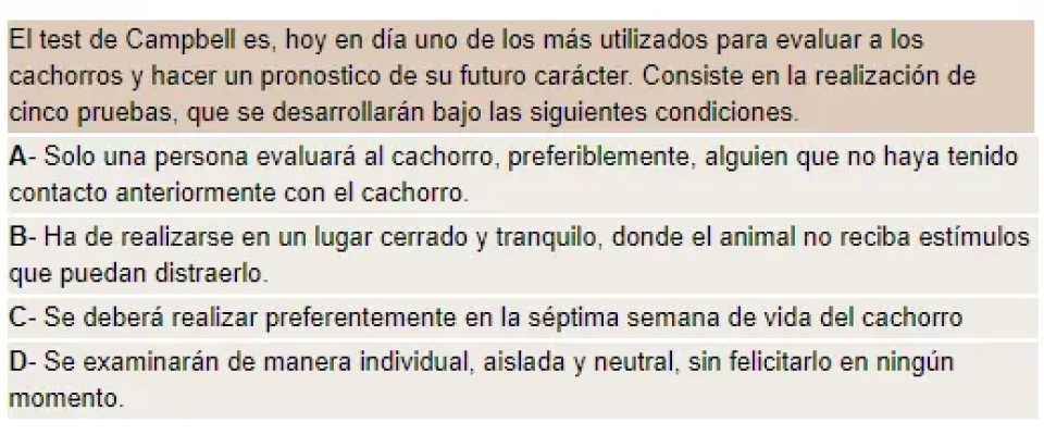 test de campbell